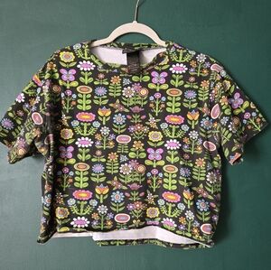 Awesome Blossom Crop Top Large